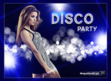 e-Kartka e Kartki z tagiem: e Kartki z muzyką Disco Party, kartki internetowe, pocztówki, pozdrowienia