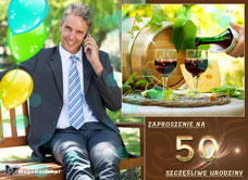 e-Kartka e Kartki z tagiem: 50 urodziny Szczęśliwe 50 Urodziny, kartki internetowe, pocztówki, pozdrowienia