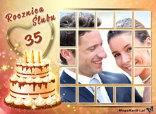 e-Kartka e Kartki z tagiem: Zaproszenia kartki 35 Rocznica Ślubu, kartki internetowe, pocztówki, pozdrowienia